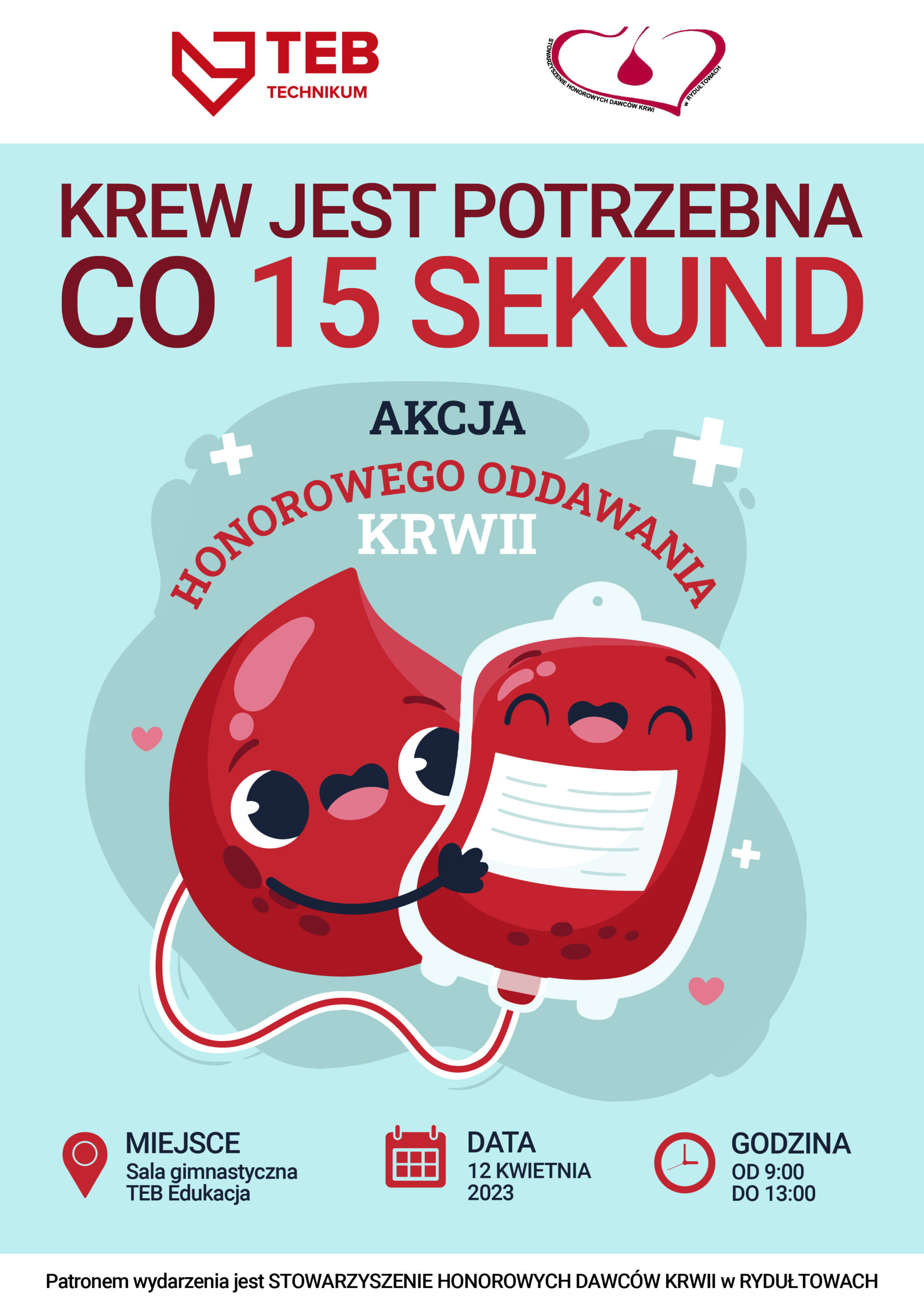 Akcja oddawani krwi i rejestracja dawców szpiku kostnego