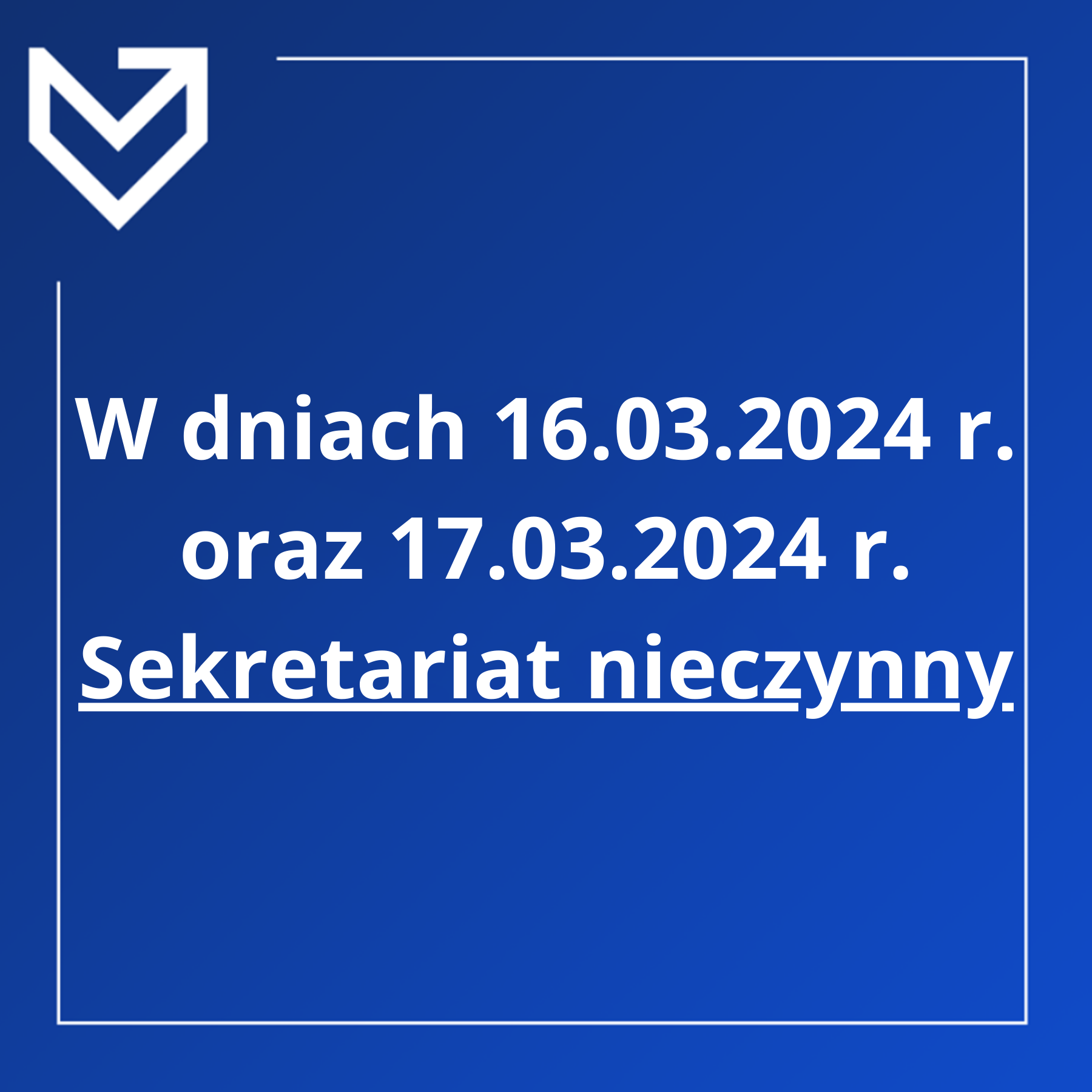 Sekretariat nieczynny